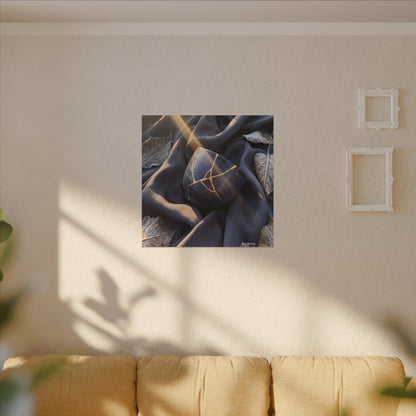 Winter Silk Drape Gold Repair Canvas Art | Artful Decor
