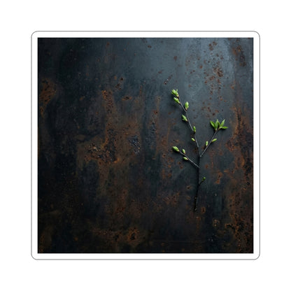 Spring Rust Patina Moody Minimal Sticker | Moody Decor