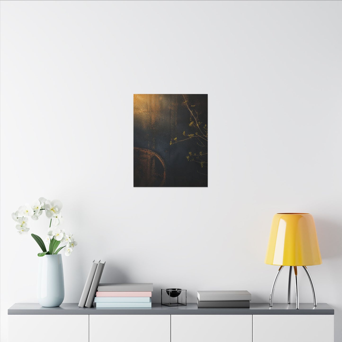Spring Rust Patina Dark Texture Canvas Art | Moody Decor