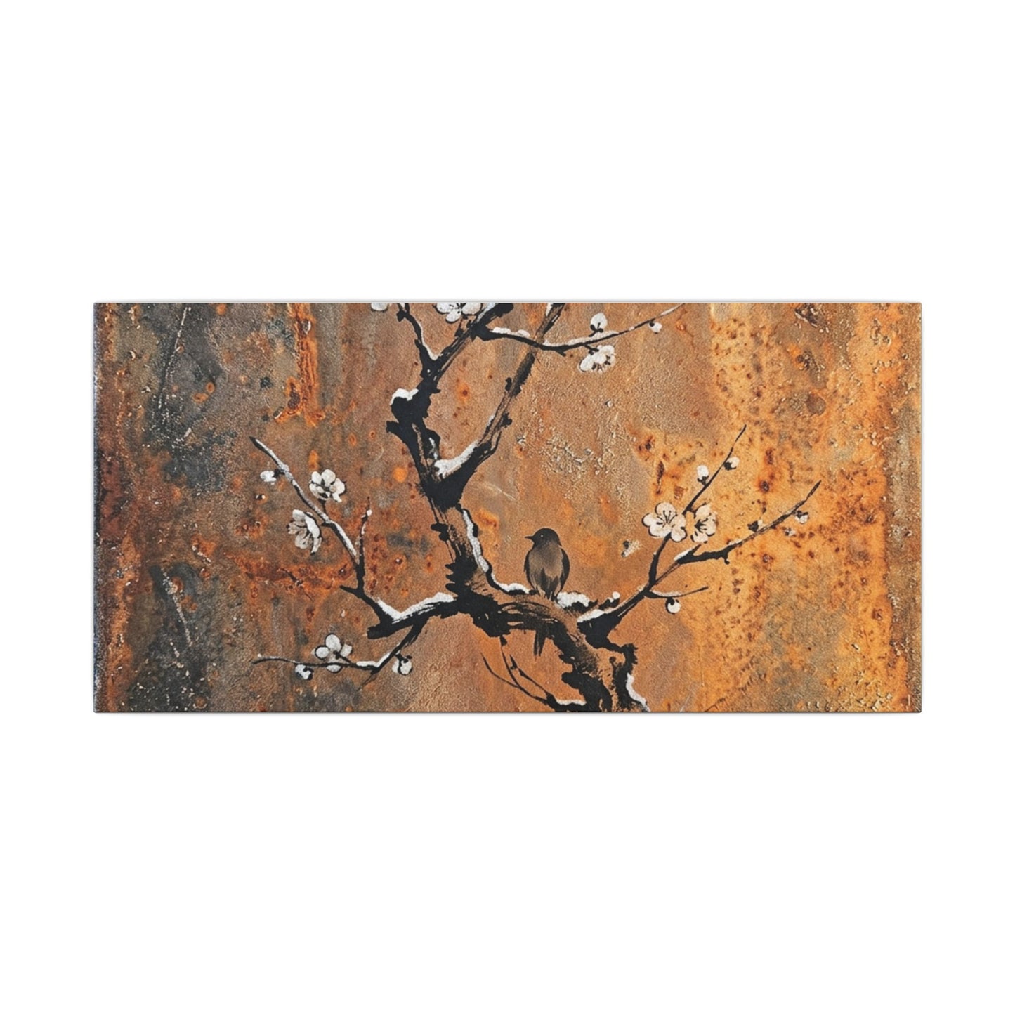 Datsuzoku Rust Patina Canvas Art - Zen Sumi E