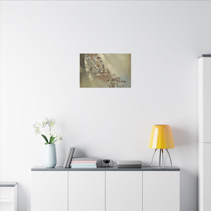 Winter Dried Flowers Forest Whimsy Canvas Art | Earthy Decor