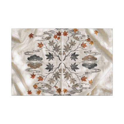 Elegant Silk Drape Canvas Art - Japanese Pattern Japandi