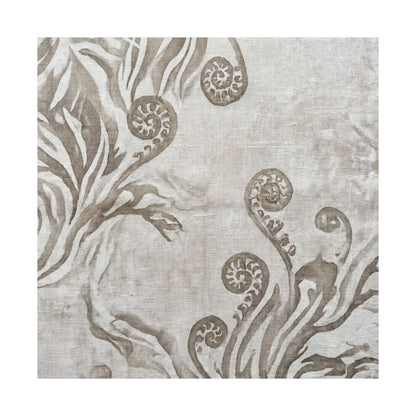 Fern Unfurling Japanese Pattern Wall Art Print | Neutral Japandi Art