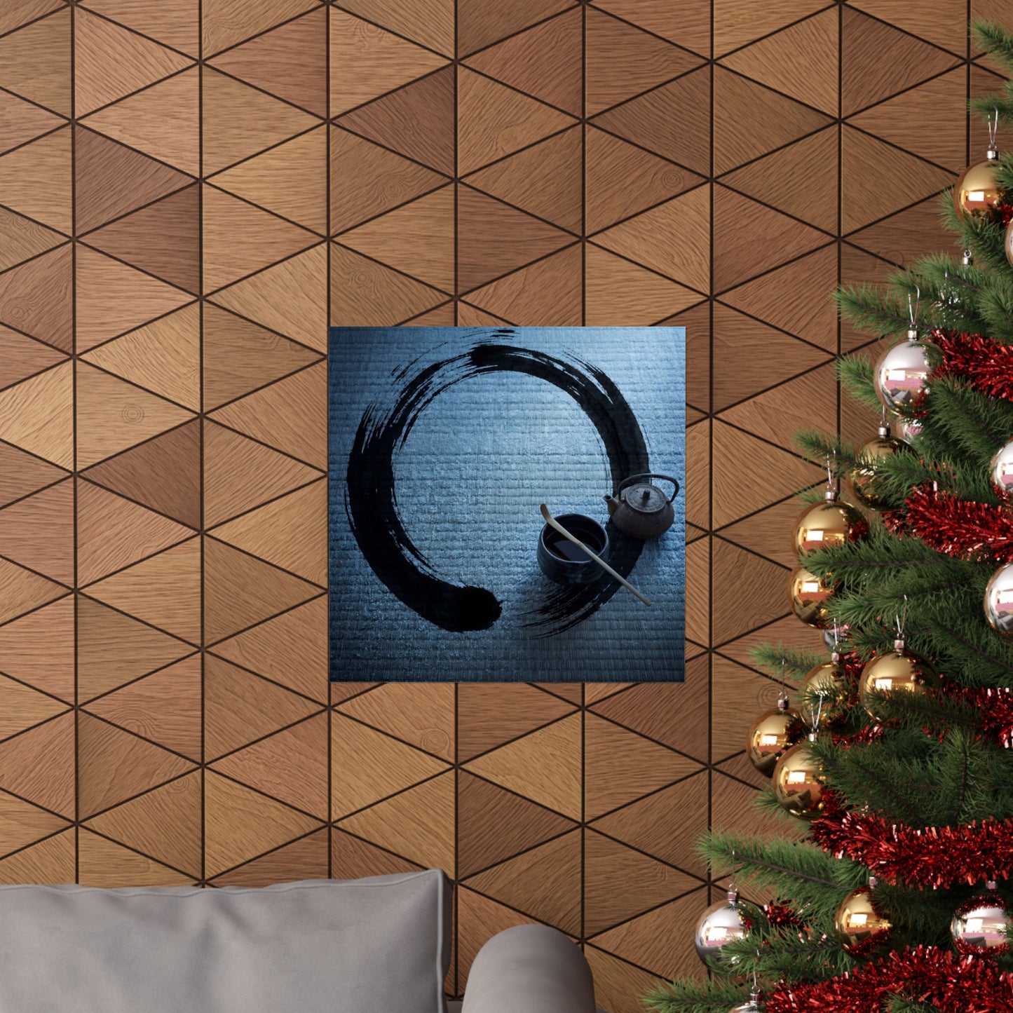 Peaceful Tea Ceremony Wall Art Print - Enso Zen