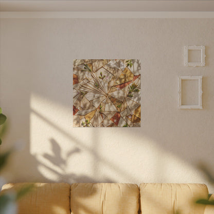 Resilient Paper Fold Canvas Art - Gold Repair Kintsugi