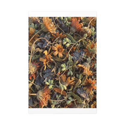 Spring Dried Flowers Japanese Pattern Canvas Art | Warm Decor