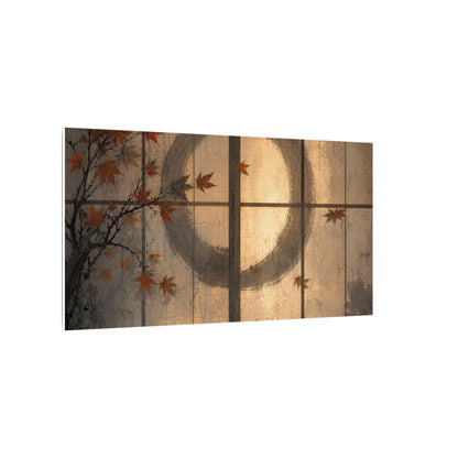 Shoji Screen Texture Canvas Art | Earthy Japandi Art