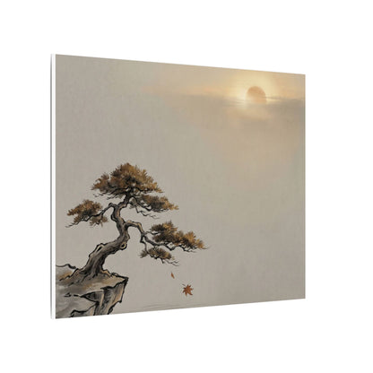 Pine Tree Canvas Art | Autumn Zen Karesansui Art