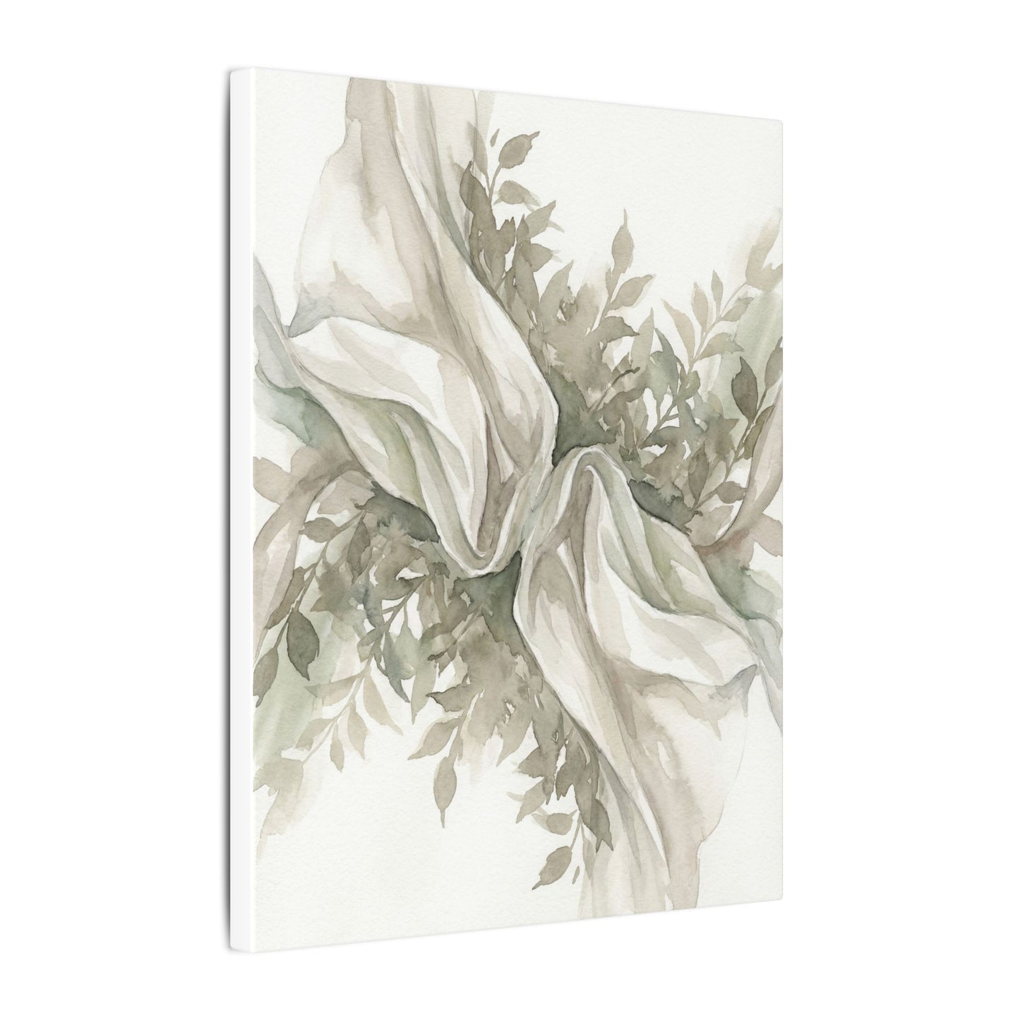 Summer Silk Drape Watercolor Canvas Art | Cozy Decor