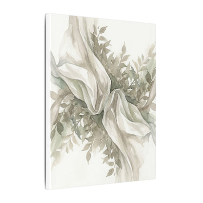 Summer Silk Drape Watercolor Canvas Art | Cozy Decor