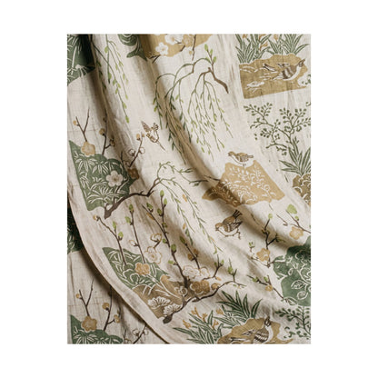 Silk Drape Japanese Pattern Wall Art Print | Neutral Japandi Art