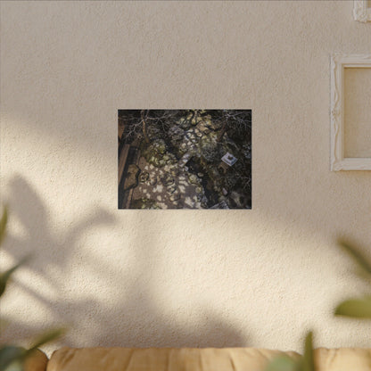Moonlit Garden Japanese Pattern Canvas Art | Elegant Japandi Art
