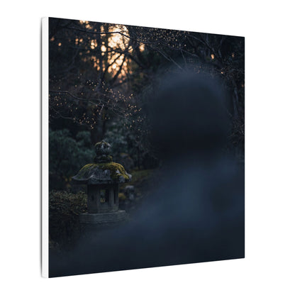 Spring Stone Lantern Moody Minimal Canvas Art | Bold Decor