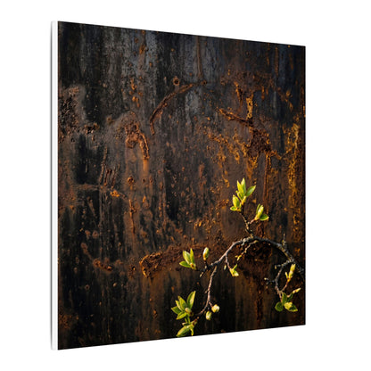 Golden Hour Rust Patina Canvas Art - Dark Japandi Fukinsei