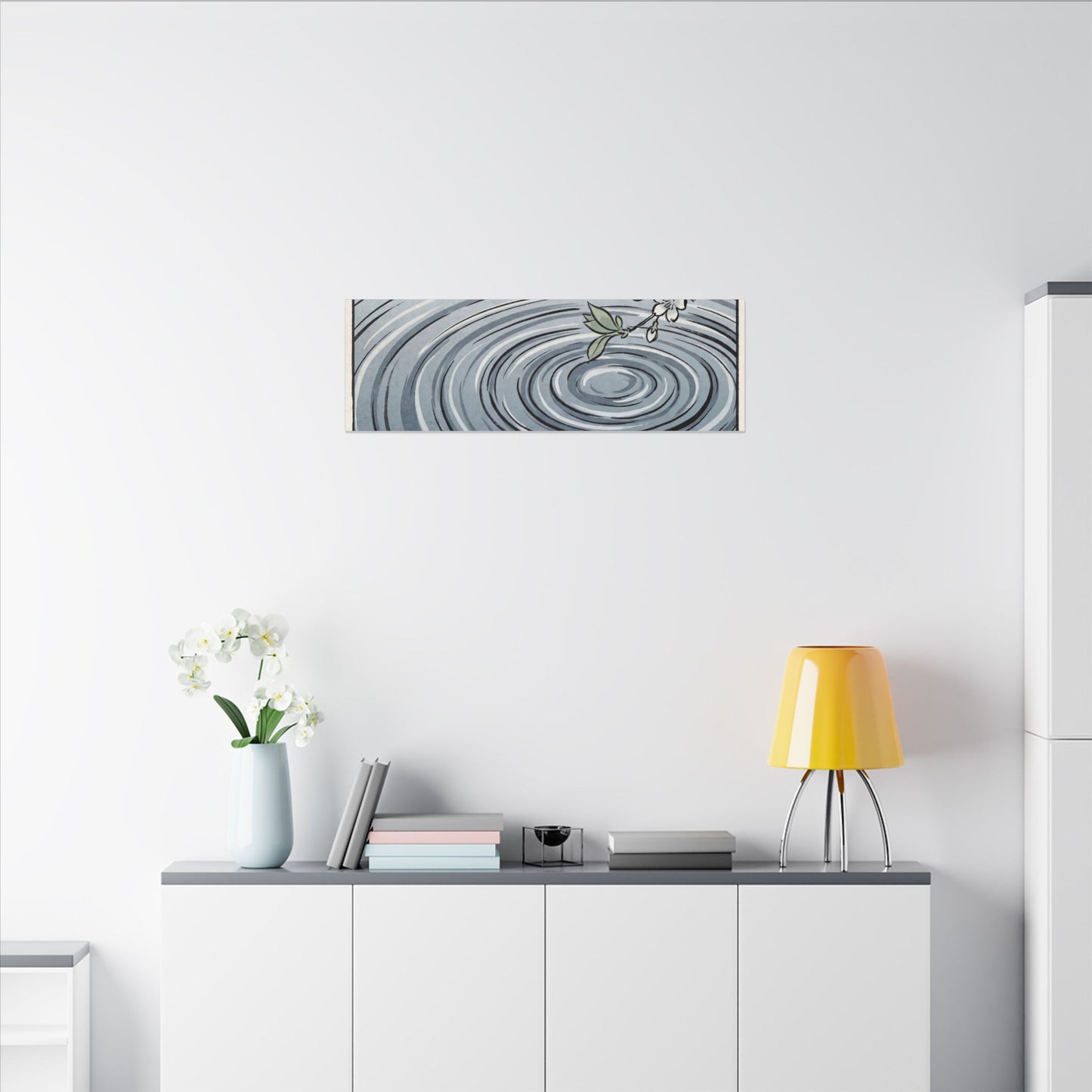 Calm Water Ripple Canvas Art - Ukiyo E Inspired Zen