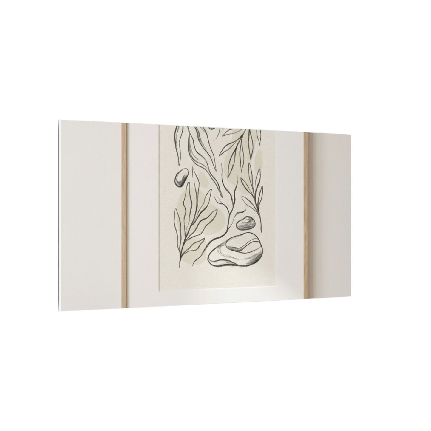 Japandi Charcoal Canvas Art