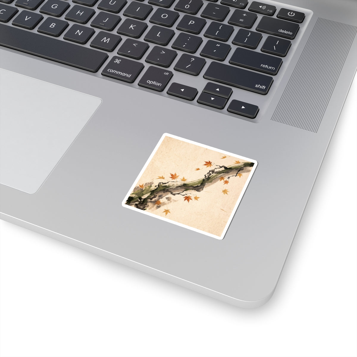 Ink Brushstroke Ukiyo E Inspired Sticker | Tranquil Zen Art
