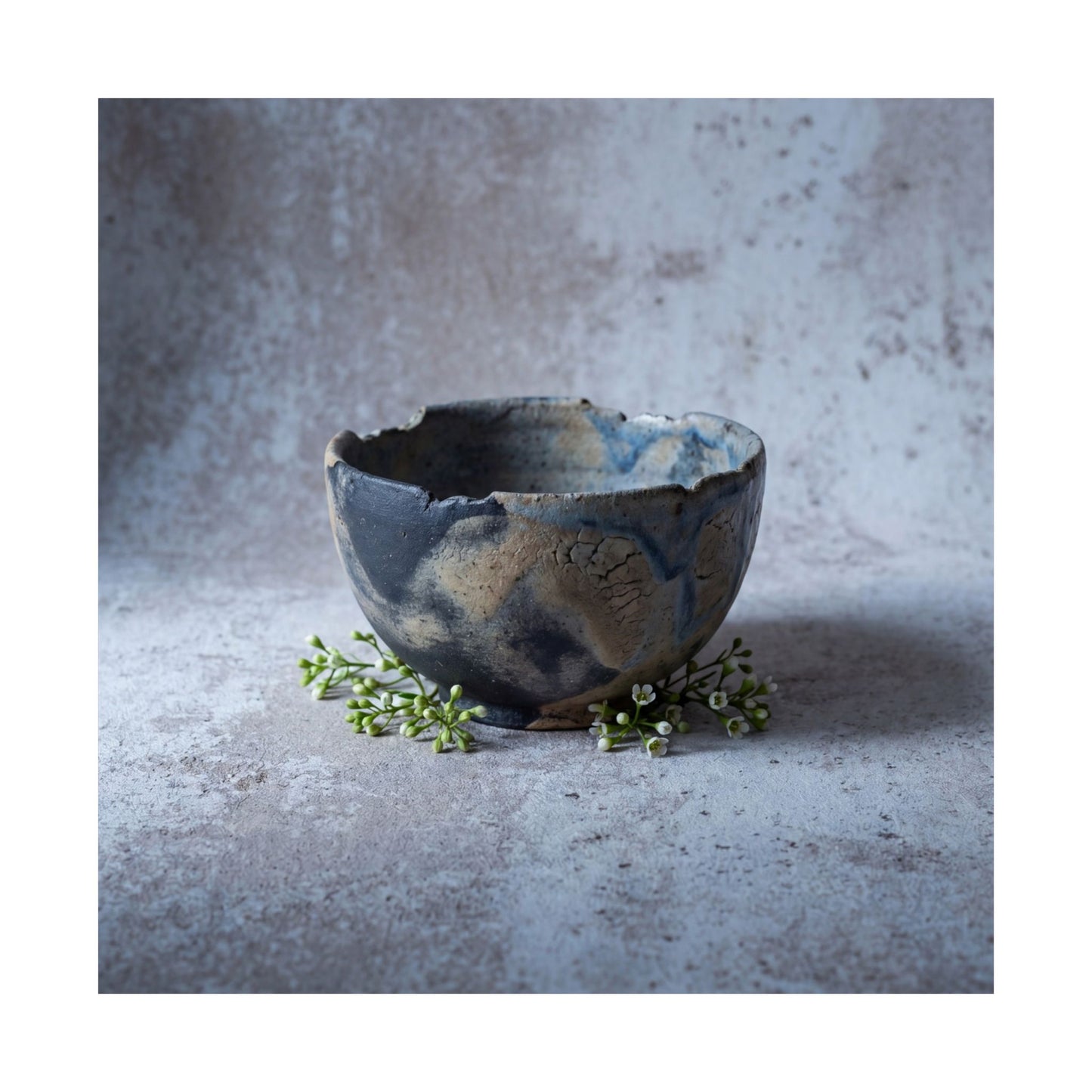 Moonlight Ceramic Bowl Wall Art Print - Japandi Ma