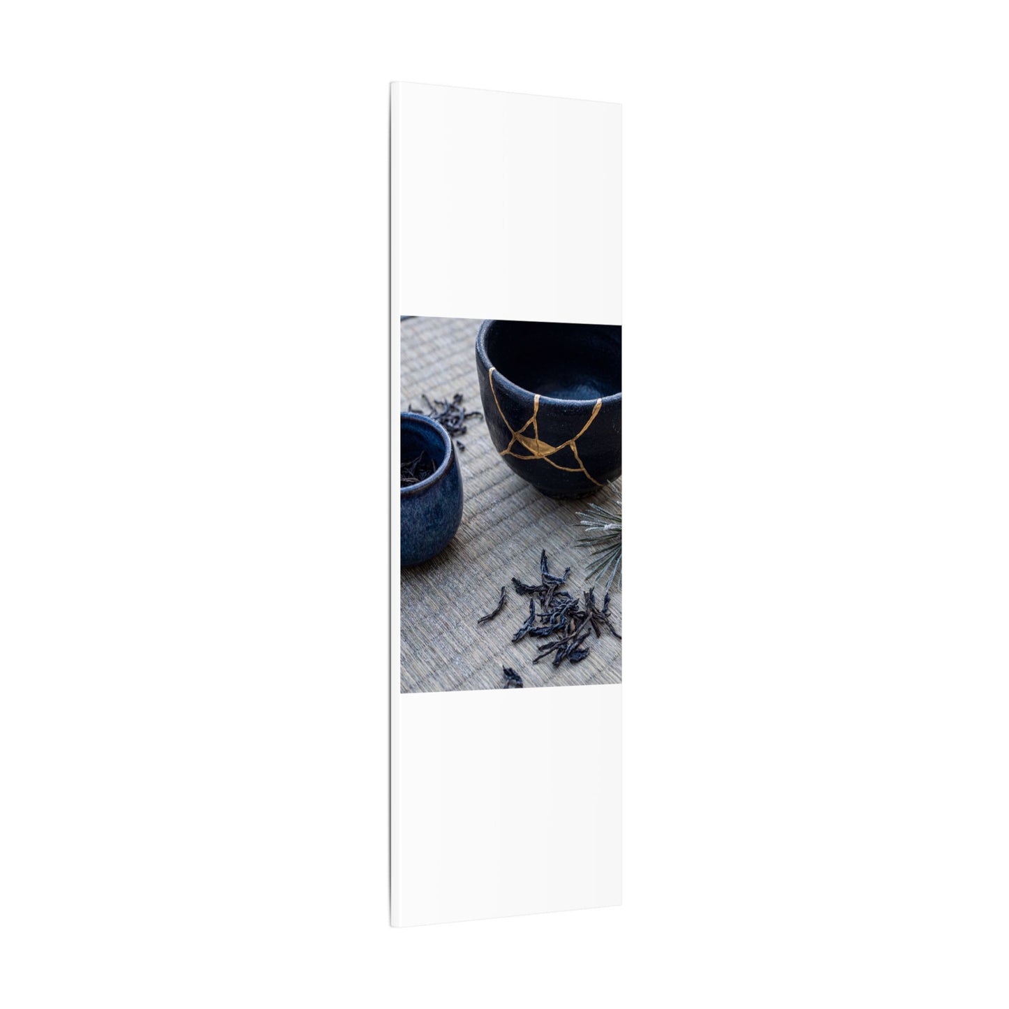 Kintsugi Tea Ceremony in Overcast | Gold Vein Canvas Art