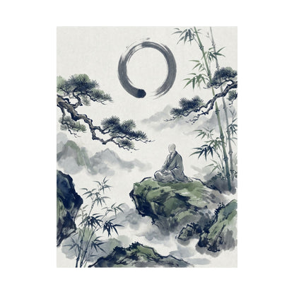 Zen Sumi-e Wall Art Print
