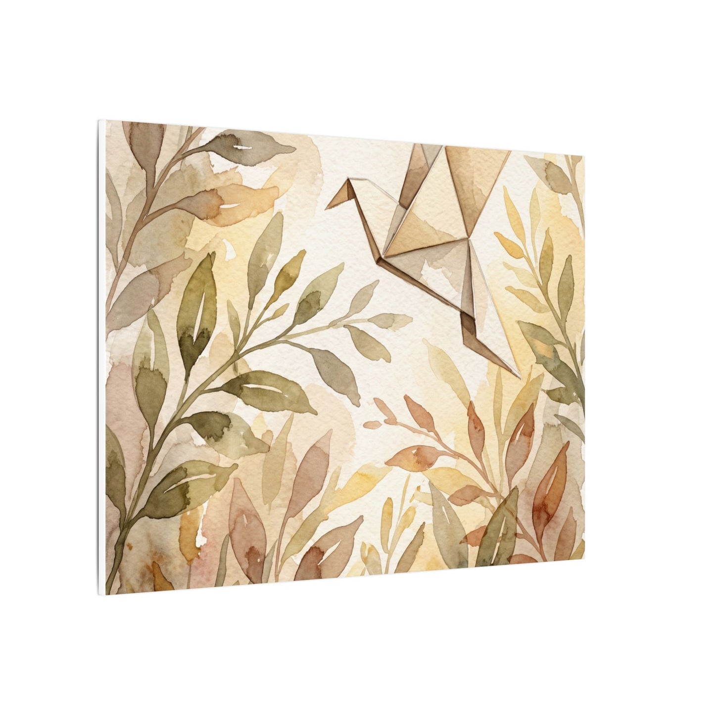 Fukinsei Paper Fold Canvas Art - Japandi Watercolor