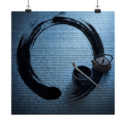 Peaceful Tea Ceremony Wall Art Print - Enso Zen