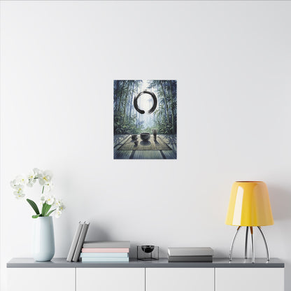 Seijaku Tea Ceremony Canvas Art - Zen Enso