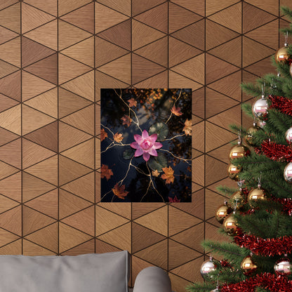 Dappled Lotus Flower Wall Art Print - Kintsugi Ma