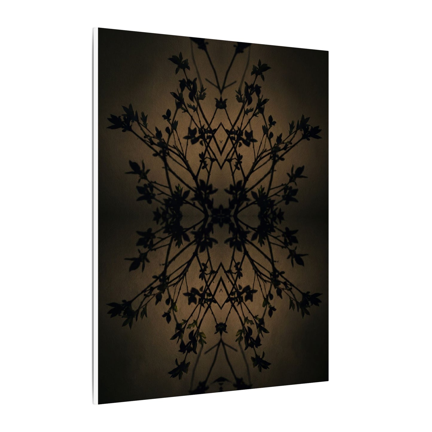 Golden Hour Shadow Play Canvas Art - Dark Japandi Seijaku