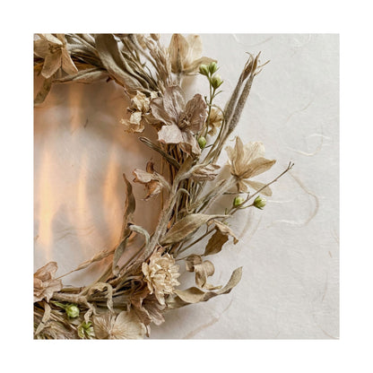 Spring Dried Flowers Japanese Pattern Wall Art Print | Warm Decor