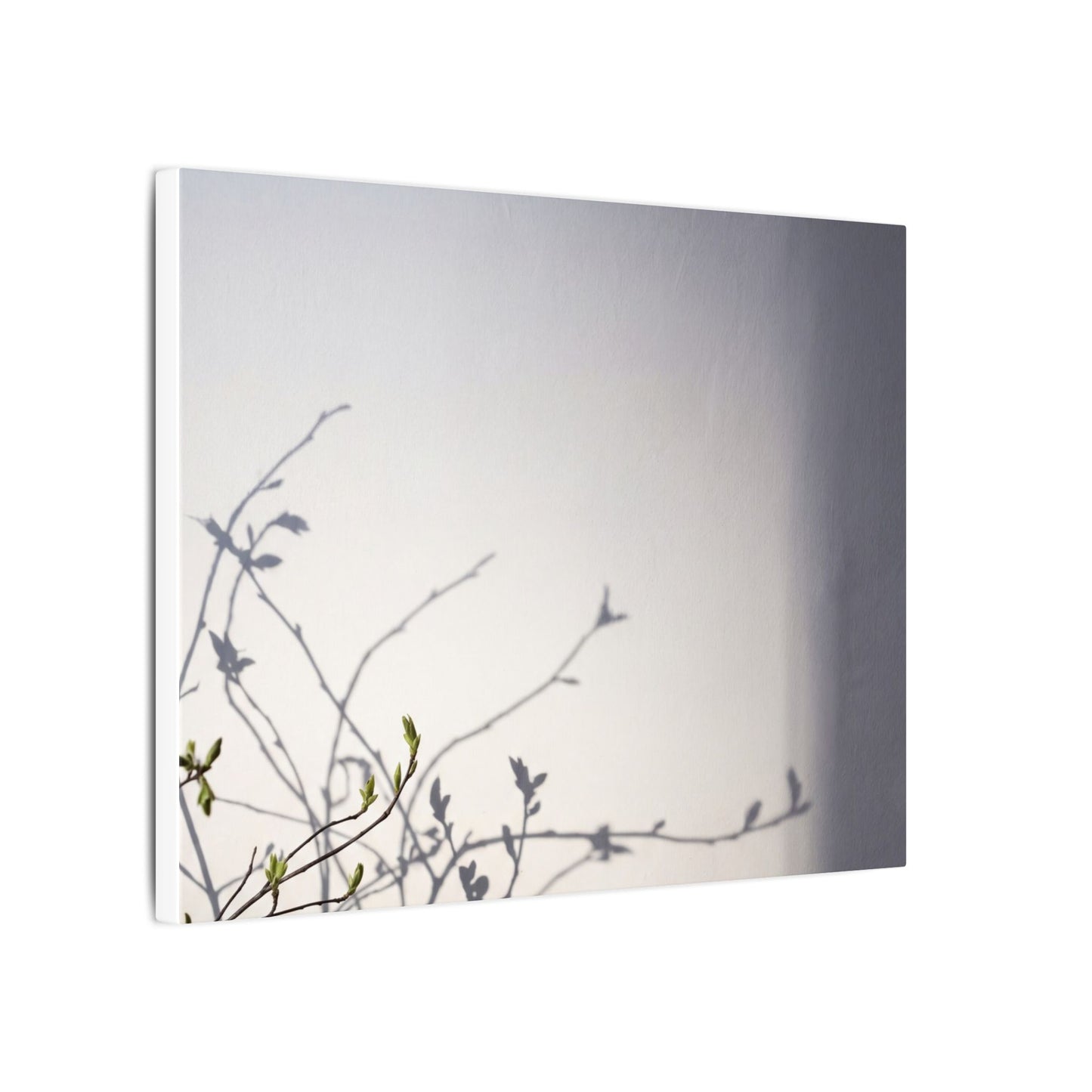 Japandi Shadow Play in Dawn | Japanese Pattern Canvas Art