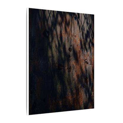 Rust Patina Shadow Zen Canvas Art | Luxurious Dark Japandi Art