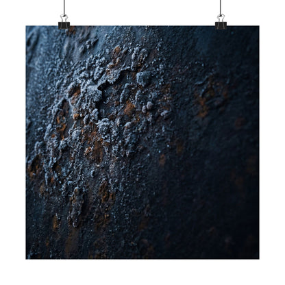 Rust Patina Wall Art Print | Winter Dark Japandi Shadow Zen Art