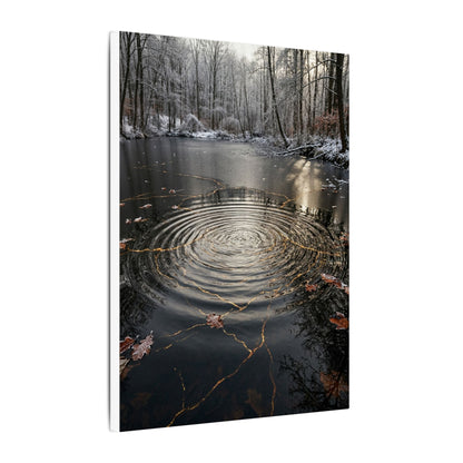 Water Ripple Broken Beauty Canvas Art | Artful Kintsugi Art