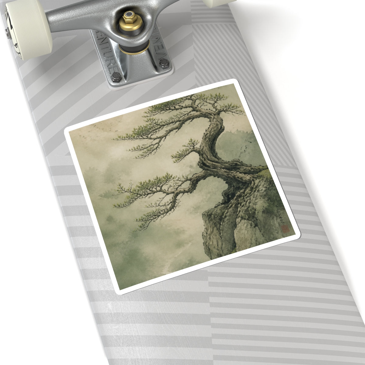 Pine Tree Sticker | Spring Japandi Minimal Line Art