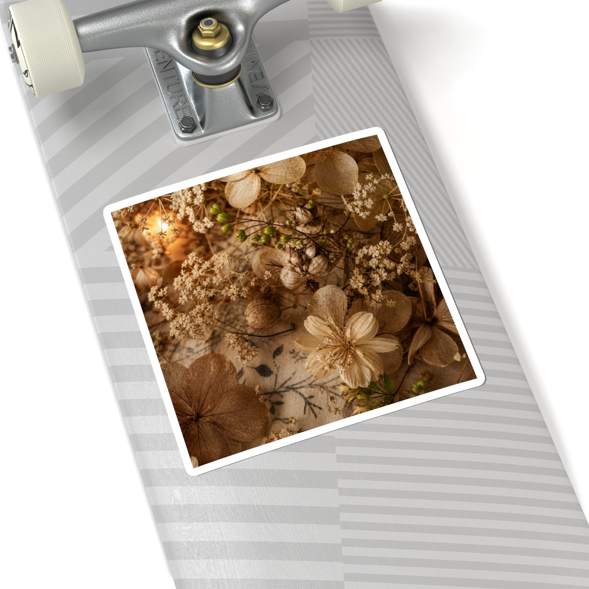 Dried Flowers Spring Sticker | Japandi Earthy Design