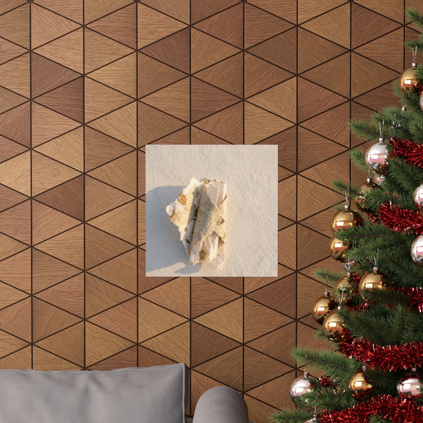 Paper Fold Texture Wall Art Print | Cozy Japandi Art