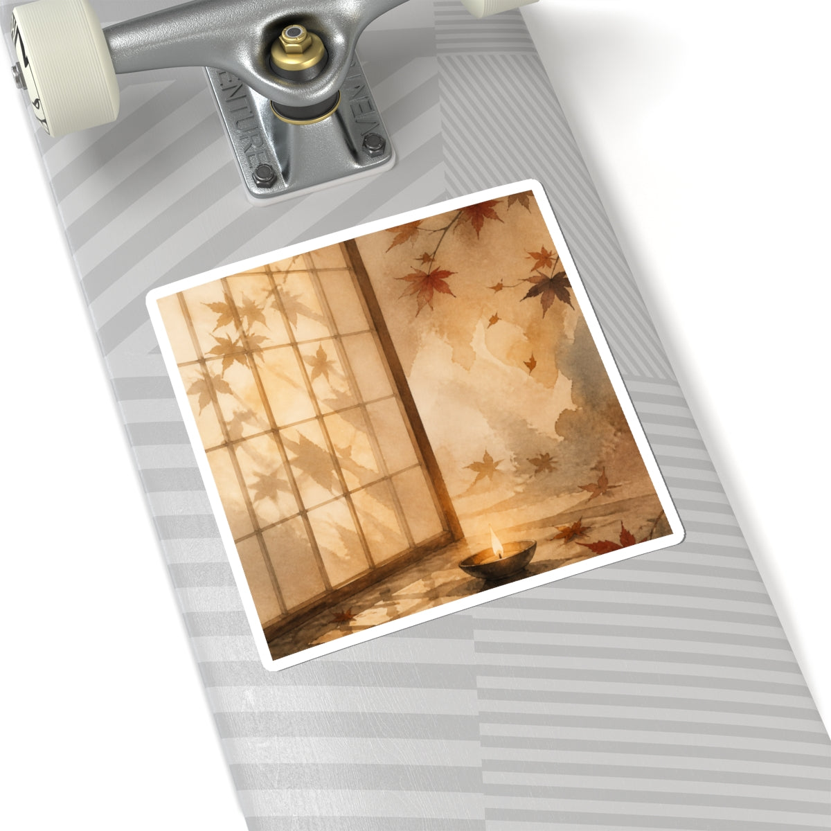 Candlelight Shoji Screen Sticker - Japandi Ma