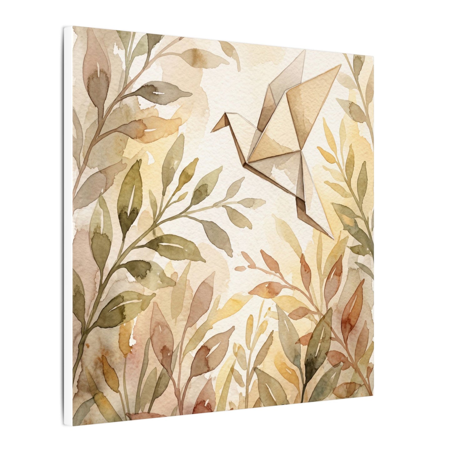 Fukinsei Paper Fold Canvas Art - Japandi Watercolor