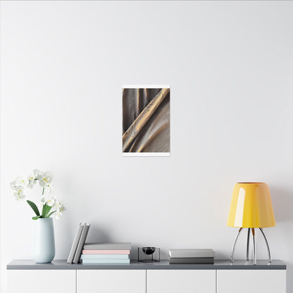 Warm Silk Drape Canvas Art - Japanese Pattern Japandi