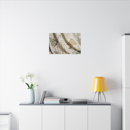 Silk Drape Canvas Art | Spring Japandi Japanese Pattern Art