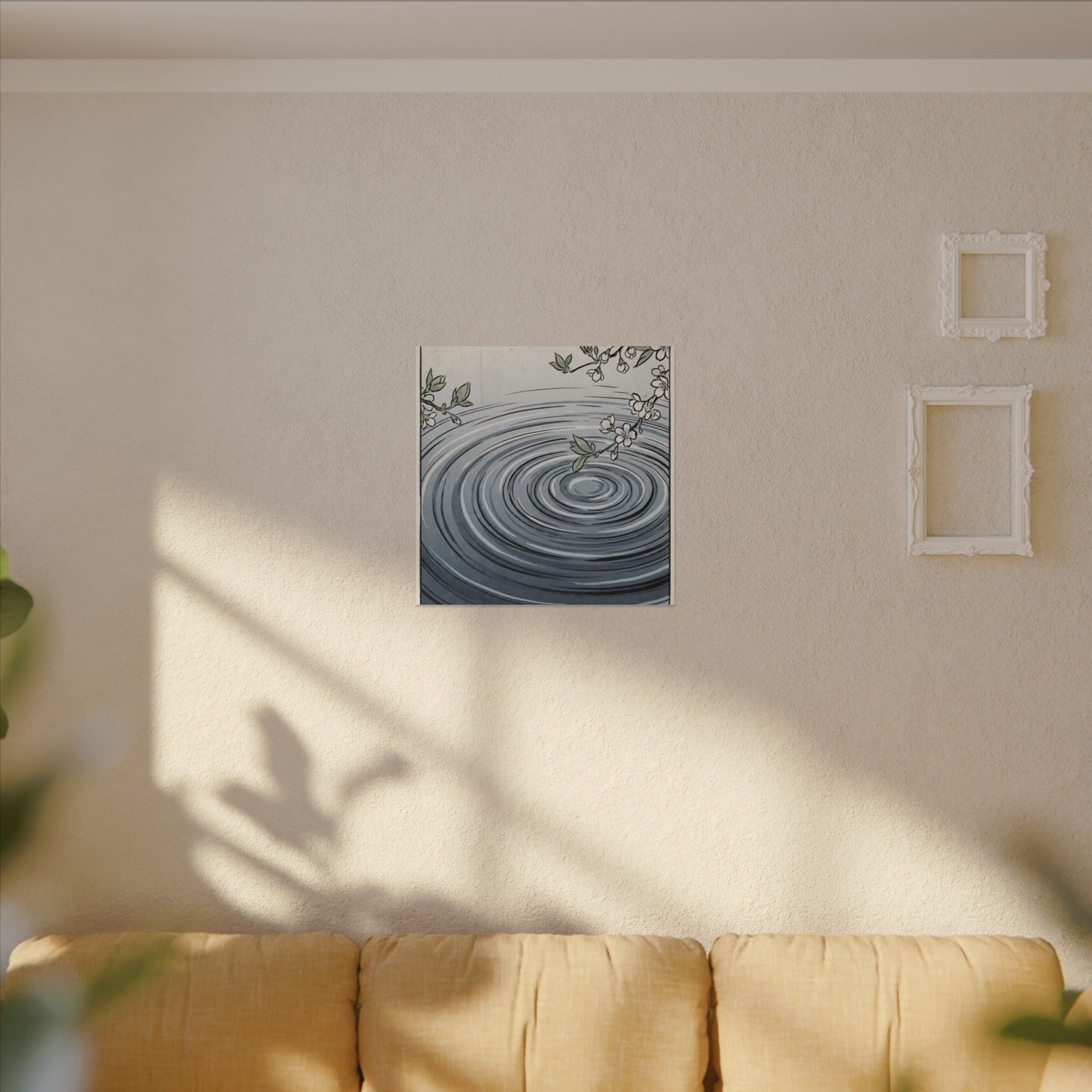 Calm Water Ripple Canvas Art - Ukiyo E Inspired Zen