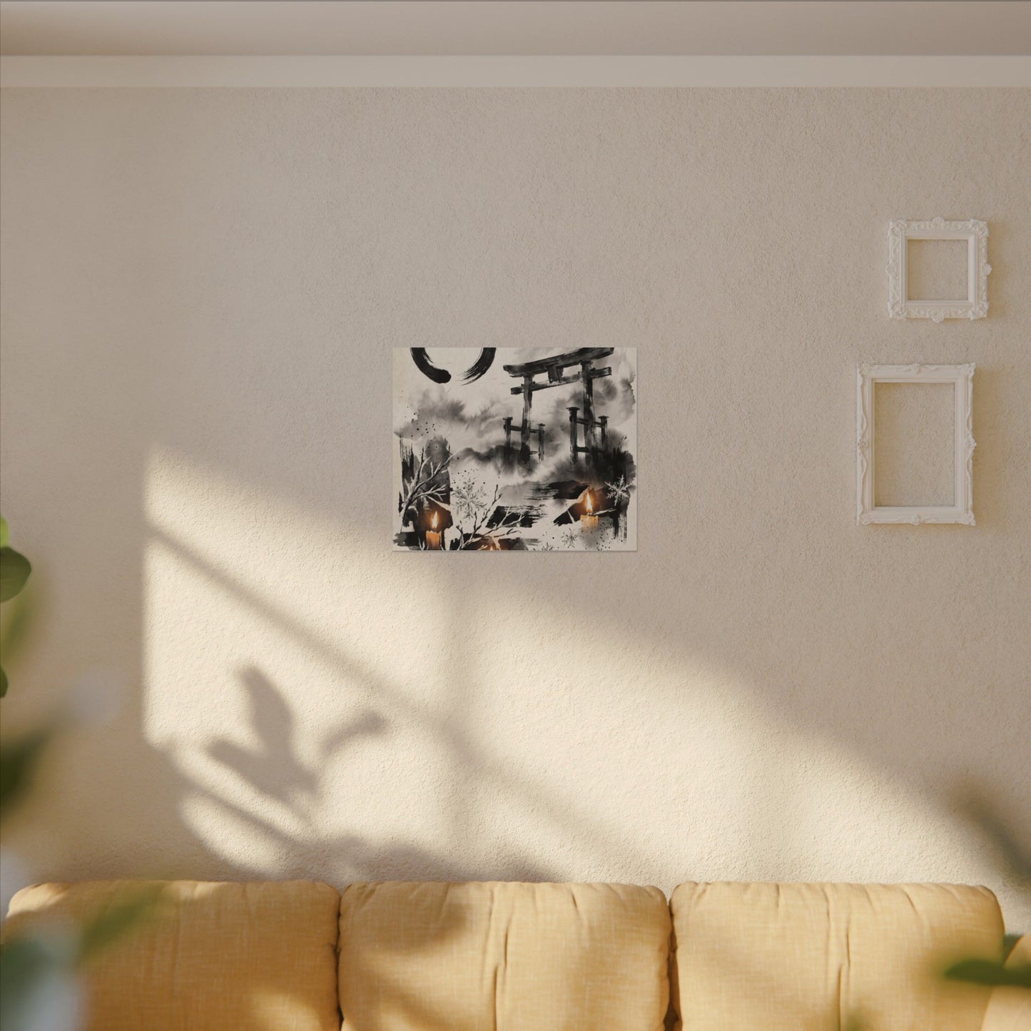 Candlelight Torii Gate Canvas Art - Zen Datsuzoku