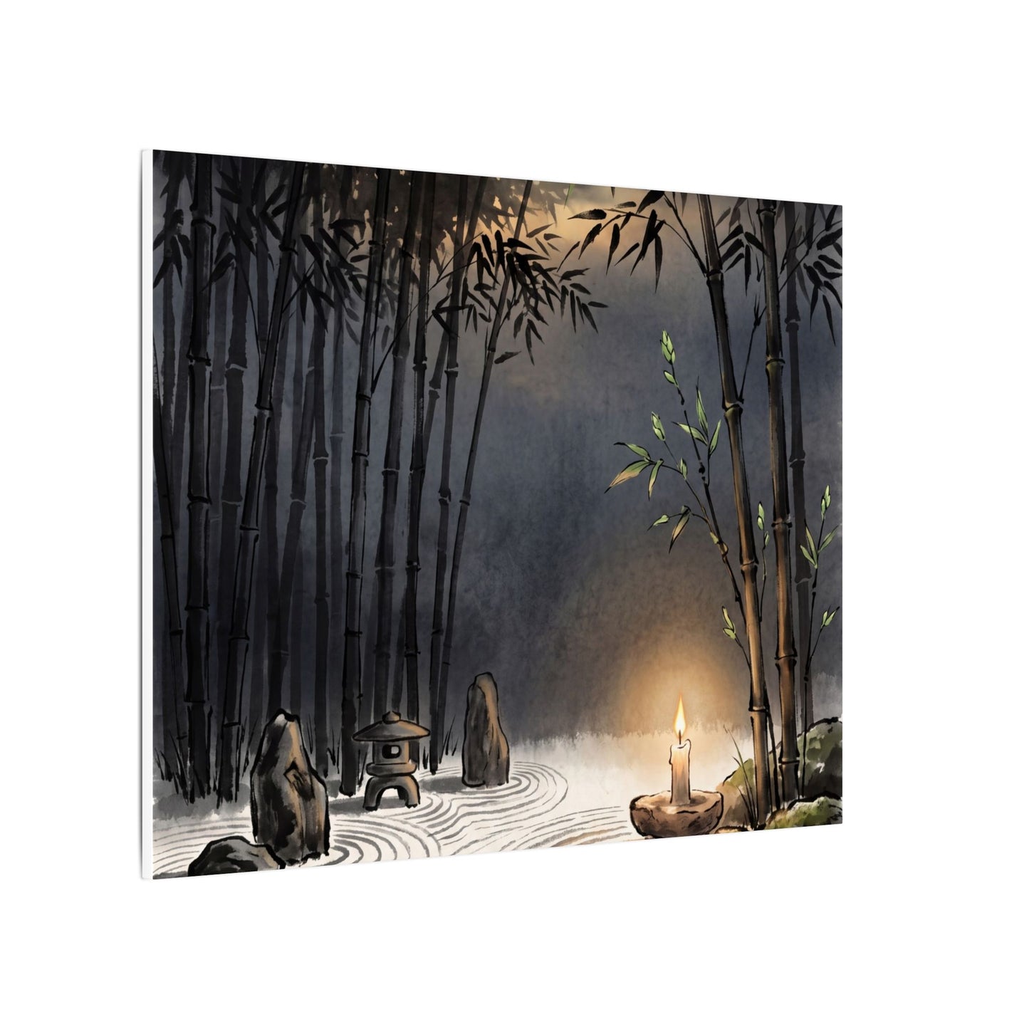 Tranquil Bamboo Grove Canvas Art - Karesansui Zen