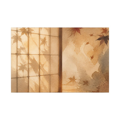 Candlelight Shoji Screen Canvas Art - Japandi Ma