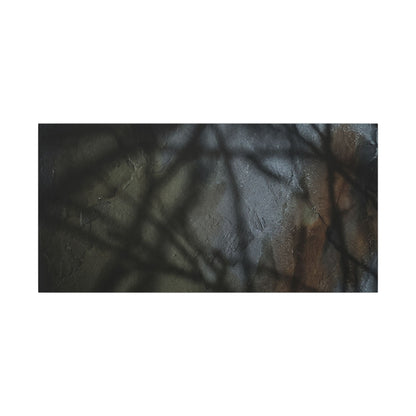 Shadow Play Dark Texture Canvas Art | Sophisticated Dark Japandi Art