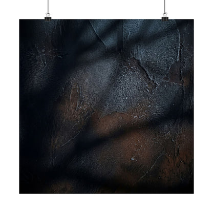 Shadow Play Wall Art Print | Winter Dark Japandi Moody Minimal Art