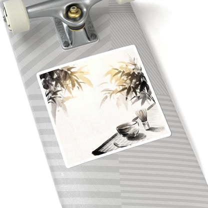 Golden Hour Tea Ceremony Sticker - Zen Ma