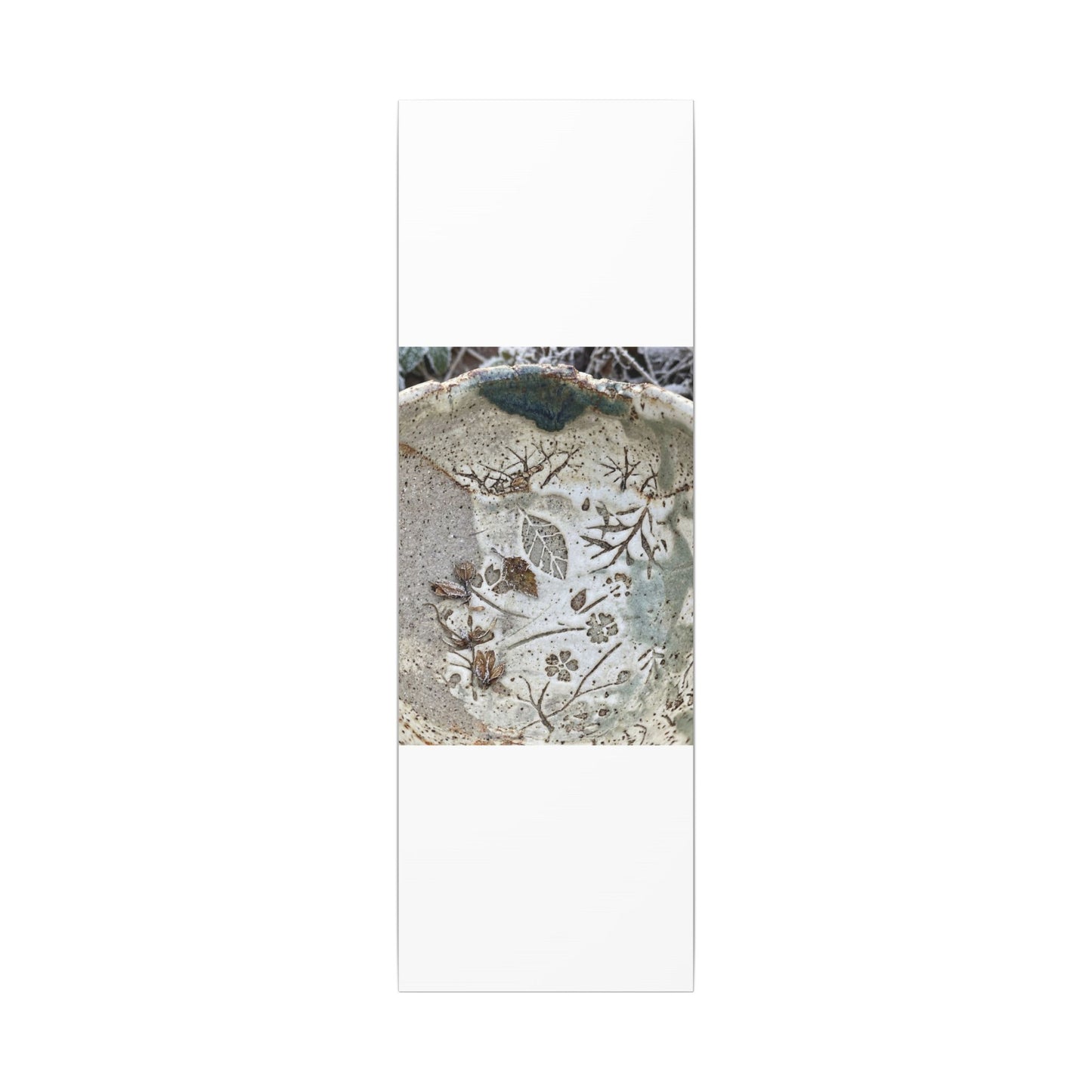 Ceramic Bowl Winter Canvas Art | Japandi Earthy Design