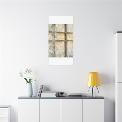 Winter Shoji Screen Watercolor Canvas Art | Elegant Decor